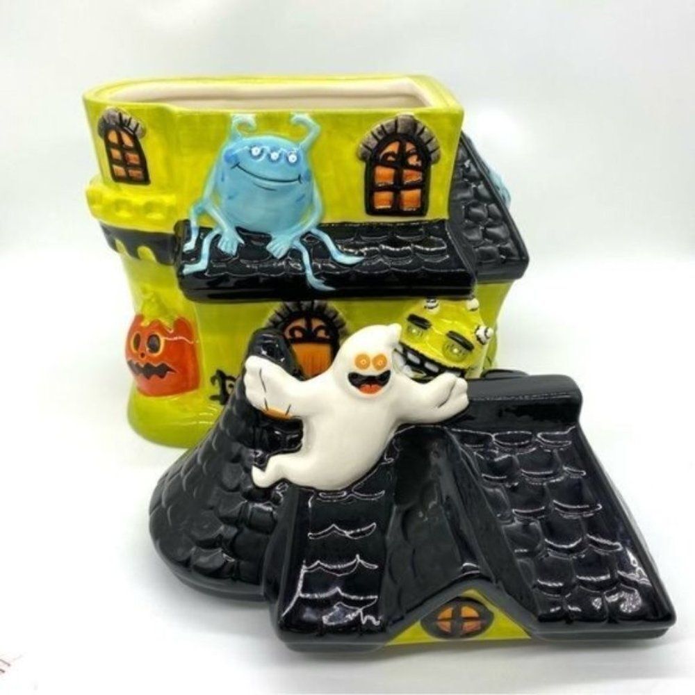 Target Halloween 2009 Ceramic Haunted House Cookie Jar - Picture 4 of 14
